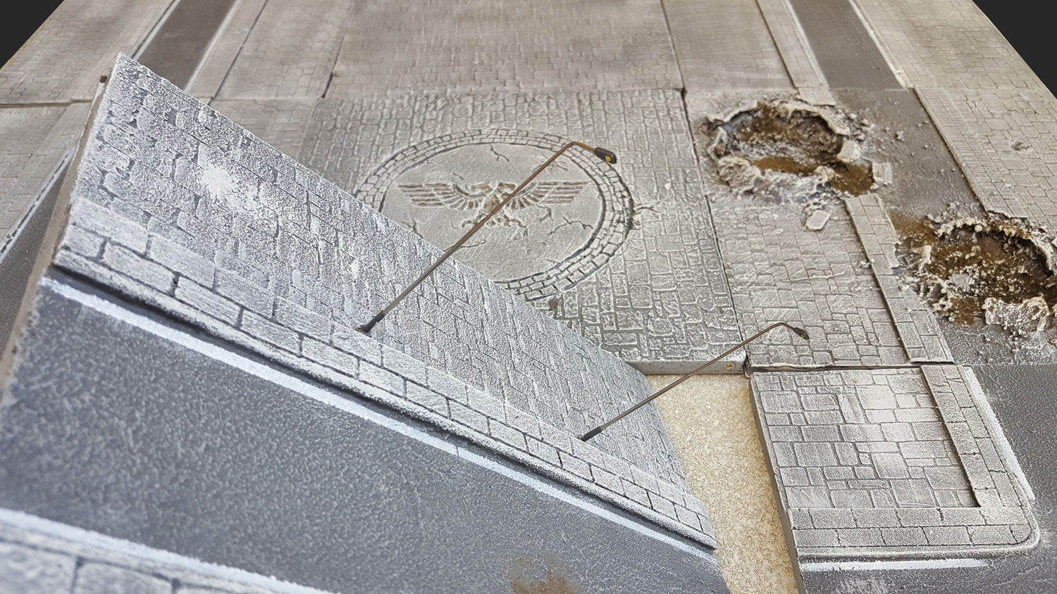 Magnetic based: Stands upright and in place in magnetised tiles