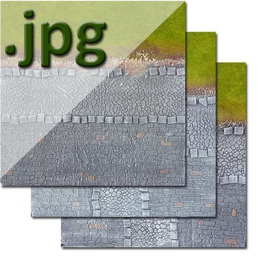 "Transition" Urban Tiles, Green Spring to Medieval - Digital Images