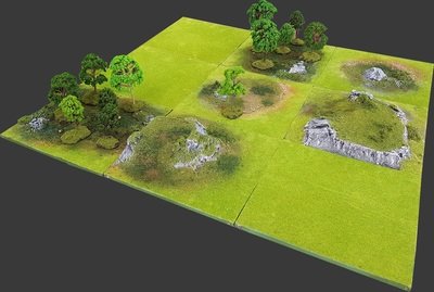 "Yavin-4" 3'x3' Green Spring Battlefield Set