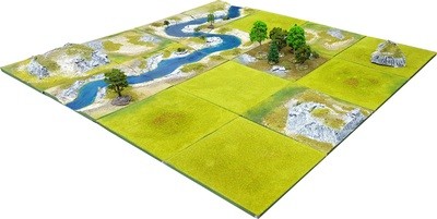 4&#39;x4&#39; RIVER VALLEY Battlefield Set