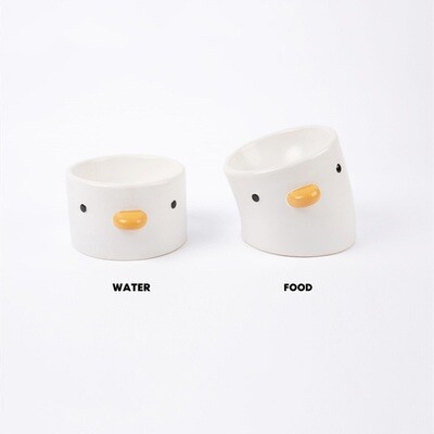 Little Chick Ceramic Pet Food Bowl