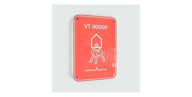 Placa vivienda turística Comunidad Valenciana