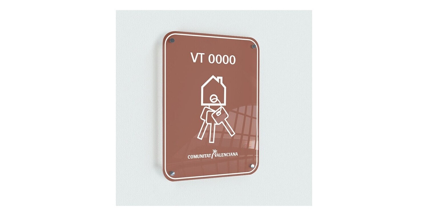 Placa Vivienda Turística Rural Comunidad Valenciana