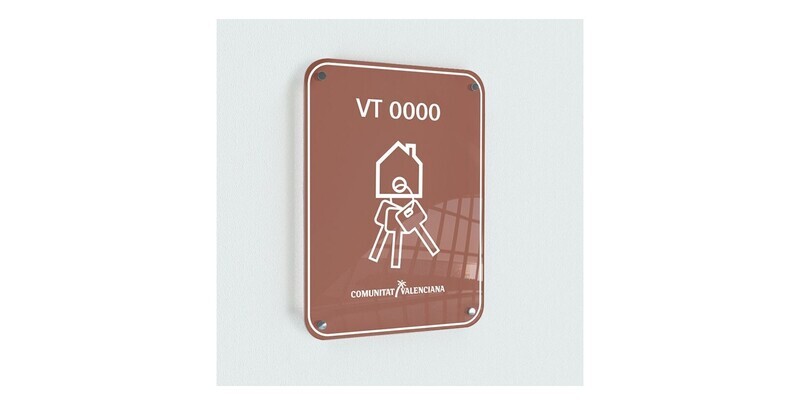 Placa Vivienda Turística Rural Comunidad Valenciana