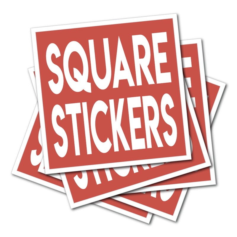 Square Shaped Stickers
