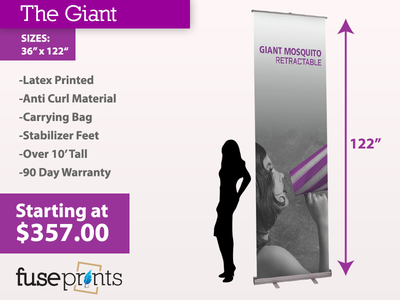 Giant Oversized Banner Stand