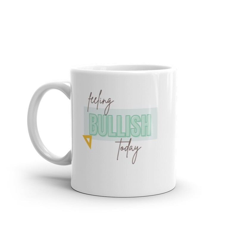 White glossy mug