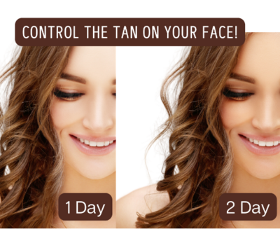 Control the tan on your face!