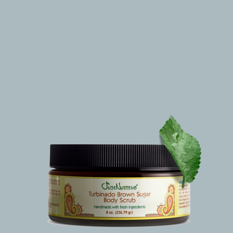 Turbinado Brown Sugar Body Scrub 8 oz / Hand &amp; Nail Care