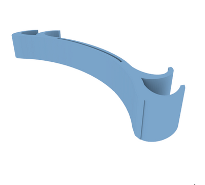 Micro Face Mask Strap Relief Ear Saver, Large- Bun/Hair-band compatible, Black, 25/CT