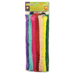 THE CHENILLE KRAFT COMPANY Super Colossal Pipe Cleaners  18in X 1in  Metal Wire  Polyester  24 Colors; UNIT OF MEASURE: SE