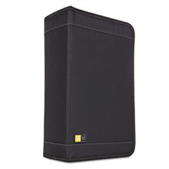 CASELOGIC Cd/dvd Wallet Holds 136 Discs  Nylon  Black; UNIT OF MEASURE: EA