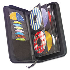 CASELOGIC Cd/dvd Wallet  Holds 72 Disks  Black; UNIT OF MEASURE: EA
