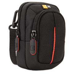 CASELOGIC Compact Digital Camera Case With Storage  Polyester/nylon  3 X 2-3/4 X 5  Black; UNIT OF MEASURE: EA