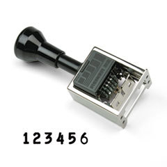 CONSOLIDATED STAMP Reiner Multiple Movement Numbering Machine  Pre-Inked/re-Inkable  Black; UNIT OF MEASURE: EA