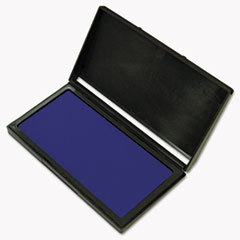 CONSOLIDATED STAMP Microgel Stamp Pad For 2000 Plus  3 1/8 X 6 1/6  Blue; UNIT OF MEASURE: EA