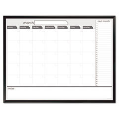 THE BOARD DUDES Magnetic Dry Erase Board  48 X 36  Black/white Calendar With Black-Painted Frame; UNIT OF MEASURE: EA