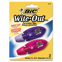 BIC CORP. Wite-Out Mini Twist Correction Tape  Non-Refillable  1/5in X 314in  2/pack; UNIT OF MEASURE: PG
