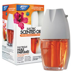 BRIGHT AIR Electric Scented Oil Air Freshener Warmer &amp; Refill  Hawaiian Blossoms &amp; Papaya; UNIT OF MEASURE: EA