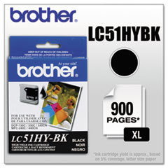 BROTHER INTL. CORP. Lc51hybk Innobella High-Yield Ink  900 Page-Yield  Black; UNIT OF MEASURE: EA