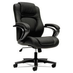 BASYX Vl402 Series Mid-Back Managerial Chair  Black Vinyl; UNIT OF MEASURE: EA