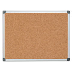 BI-SILQUE VISUAL COMMUNICATION PRODUCTS INC Value Cork Bulletin Board With Aluminum Frame  36 X 48  Natural; UNIT OF MEASURE: EA
