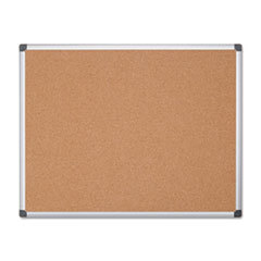 BI-SILQUE VISUAL COMMUNICATION PRODUCTS INC Value Cork Bulletin Board With Aluminum Frame  48 X 72  Natural; UNIT OF MEASURE: EA