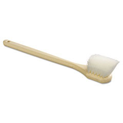 BOARDWALK Utility Brush  Nylon Fill  20in Long  Tan Handle; UNIT OF MEASURE: EA