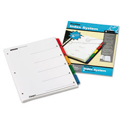 CARDINAL BRANDS INC. Traditional Onestep Index System  5-Tab  1-5  Letter  Assorted  6 Sets; UNIT OF MEASURE: PG
