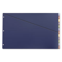 CARDINAL BRANDS INC. Poly Insertable Dividers With Storage Pocket  12-Tab  11 X 17  White Tabs; UNIT OF MEASURE: EA