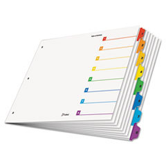 CARDINAL BRANDS INC. Tabloid Onestep Index System  8-Tab  1-8  11 X 17  Multicolor Tabs  8/set; UNIT OF MEASURE: SE