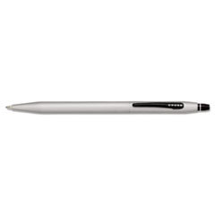 A.T. CROSS COMPANY Century Gel Roller Ball Click Pen  Satin Chrome  Black Ink; UNIT OF MEASURE: EA