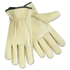 MCR SAFETY Full Leather Cow Grain Gloves  Double Extra Large  1 Pair; UNIT OF MEASURE: PR