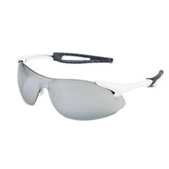 MCR SAFETY Inertia Safety Glasses  White Frame  Silver Lens  One Size; UNIT OF MEASURE: EA