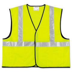 MCR SAFETY Class 2 Safety Vest  Fluorescent Lime W/silver Stripe  Polyester  2x; UNIT OF MEASURE: EA