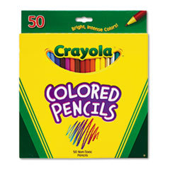 BINNEY &amp; SMITH / CRAYOLA Long Barrel Colored Woodcase Pencils  3.3 Mm  50 Assorted Colors/set; UNIT OF MEASURE: SE