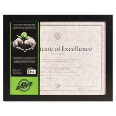 DAX MANUFACTURING INC. Solid Wood Photo/document Frame  Easel Back  8-1/2 X 11  Black; UNIT OF MEASURE: EA