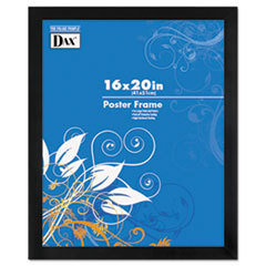 DAX MANUFACTURING INC. Black Solid Wood Poster Frames W/plastic Window  Wide Profile  16 X 20; UNIT OF MEASURE: EA