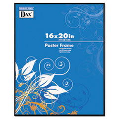 DAX MANUFACTURING INC. Coloredge Poster Frame  Clear Plastic Window  16 X 20  Black; UNIT OF MEASURE: EA