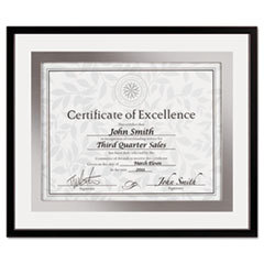 DAX MANUFACTURING INC. Upper West Side Float Frame  Black/brushed Aluminum  Wood  8.5 X 11; UNIT OF MEASURE: EA