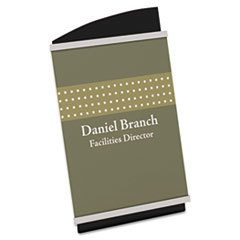 DEFLECTO CORPORATION Interior Image Sign Holder  Portrait  5 X 7 Insert  Black/silver; UNIT OF MEASURE: EA