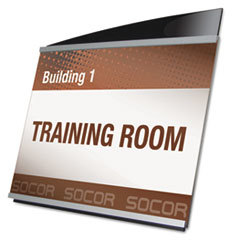 DEFLECTO CORPORATION Interior Image Sign Holder  Landscape  7 X 5 Insert  Black/silver; UNIT OF MEASURE: EA