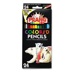 DIXON TICONDEROGA CO. Colored Woodcase Pencils  3.3 Mm  24 Assorted Colors/set; UNIT OF MEASURE: SE