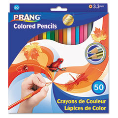 DIXON TICONDEROGA CO. Colored Woodcase Pencils  3.3 Mm  50 Assorted Colors/set; UNIT OF MEASURE: SE