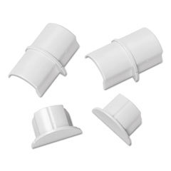 D-LINE Smooth Fit Connector And End Cap Pack  White  2 Connectors  2 Endcaps Per Pack; UNIT OF MEASURE: PG