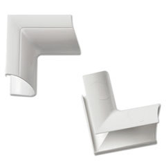 D-LINE Clip-Over Internal Bend For Mini Cord Cover  White  2 Per Pack; UNIT OF MEASURE: PG