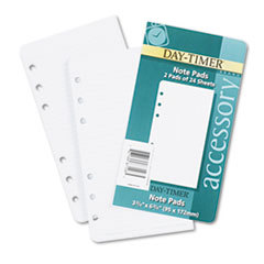 DAYTIMER'S INC. Lined Note Pads For Organizer  3 3/4 X 6 3/4; UNIT OF MEASURE: PG