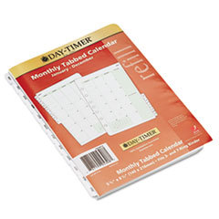 DAYTIMER'S INC. Monthly Classic Refill  5 1/2 X 8 1/2  White/green  2015; UNIT OF MEASURE: EA