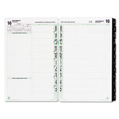 DAYTIMER'S INC. Original Two-Page-Per-Day Refill  5 1/2 X 8 1/2  White/green  2015; UNIT OF MEASURE: EA