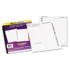 DAYTIMER'S INC. Original Two-Page-Per-Day Refill  8 1/2 X 11  White/green  2015; UNIT OF MEASURE: EA
